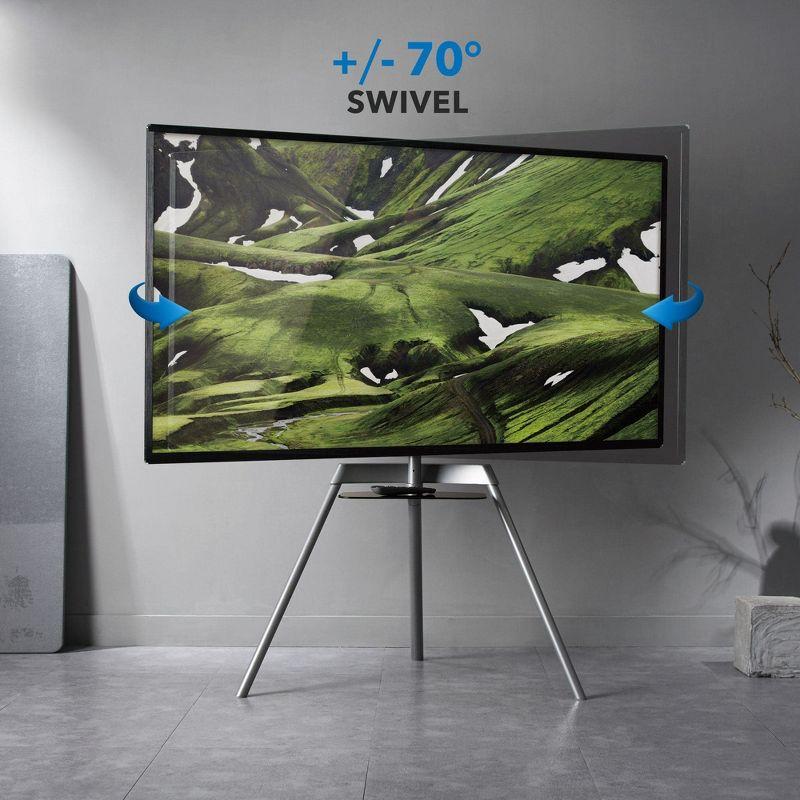 Mount-It Easel TV Stand & Portable TV Tripod Holds up to 88 Pounds and Fits 43 - 65 Inch Screens