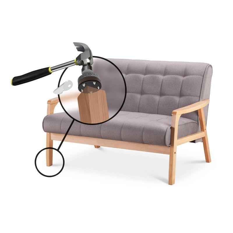 Slipstick Gorillafelt Cb257 Chair Leg Floor Protectors/Felt Glides (Set Of 16) Tap On Felt Furniture Pads Guaranteed To Stay On, 1 Inch Round Sliders (Set of 16)