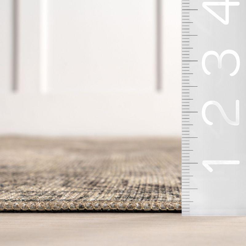 Nuloom Hillstone Collection Ahmeira Traditional Vintage Medallion Area Rug, 7' 10" x 10', Beige