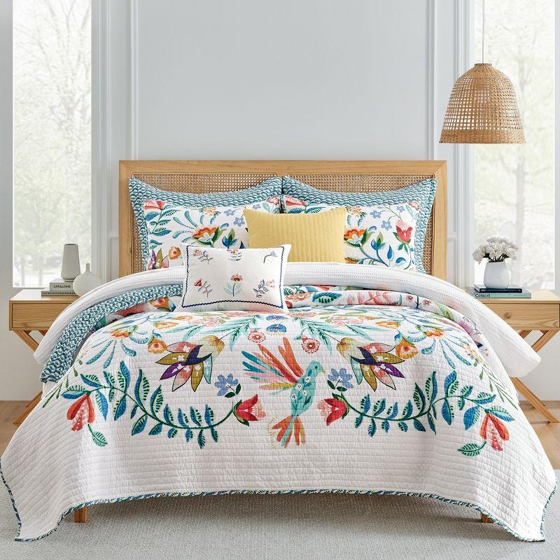 Danika Multicolor Cotton Twin Reversible Quilt Set