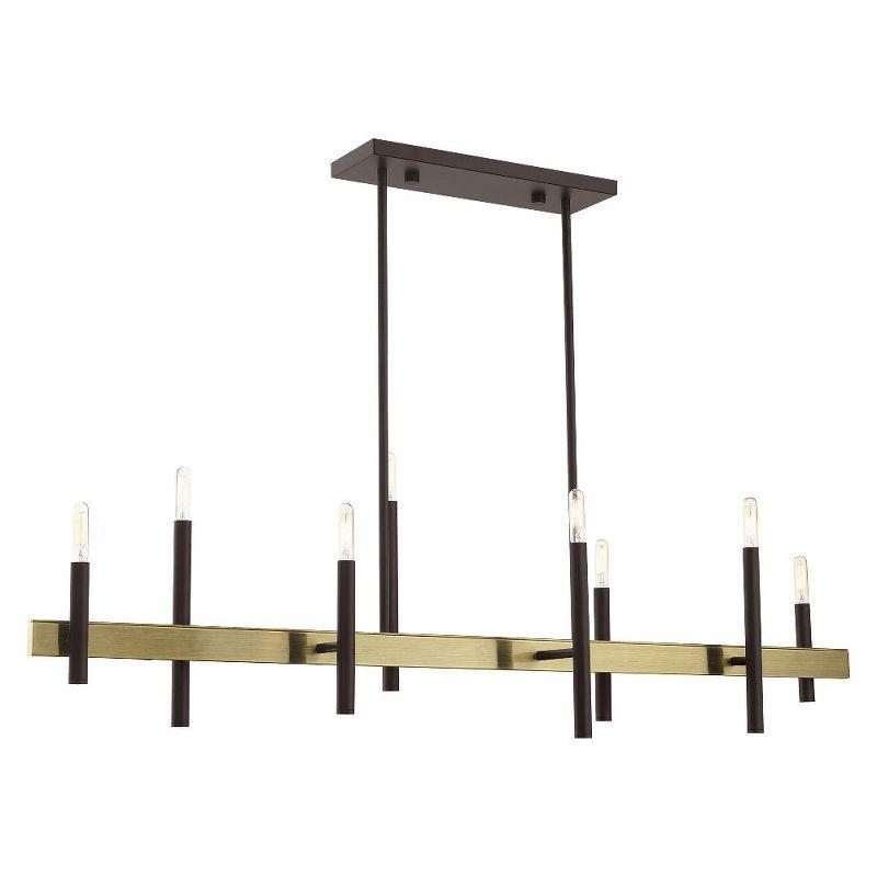 8 - Light Kitchen Island Modern Linear Chandelier