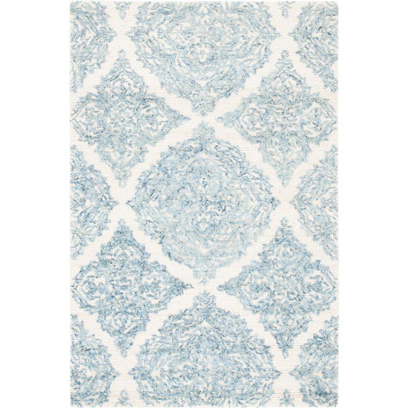 Abstract ABT346 Hand Tufted Accent Rug - Ivory/Blue - 2'x3' - Safavieh.
