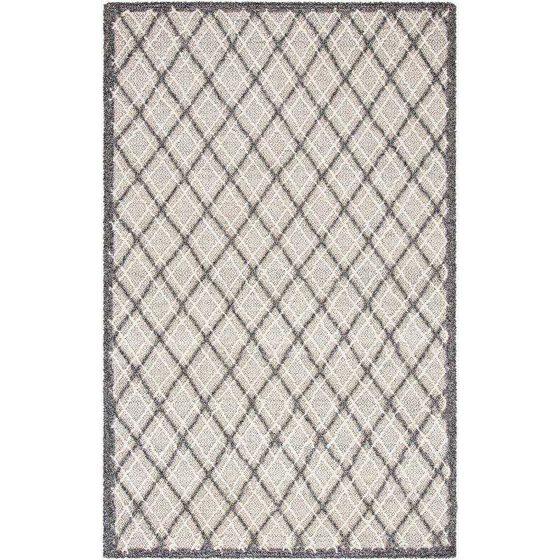 Trace TRC251 Hand Tufted Area Rug - Dark Grey/Light Grey - 5'x8' - Safavieh.