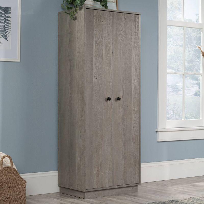 Mystic Oak Gray Bathroom Storage Cabinet with Adjustable Shelving