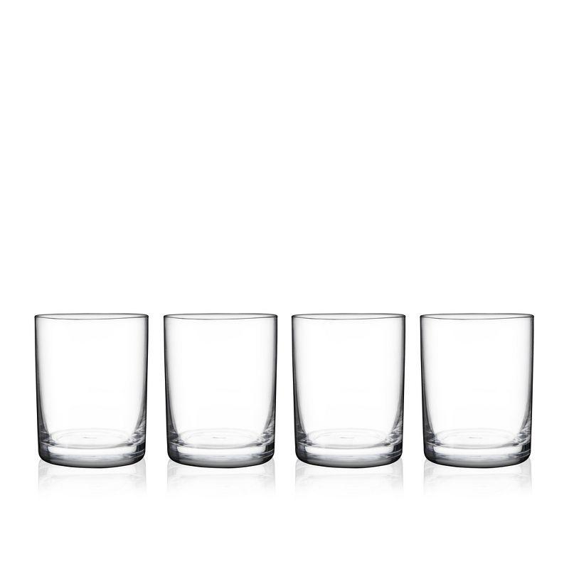 Rocks Tumbler Glasses For Old Fashioned, Whiskey Glasses, Scotch Glasses, Bar Glass, Cocktail Gifts - 12 Ounce, Set of 4