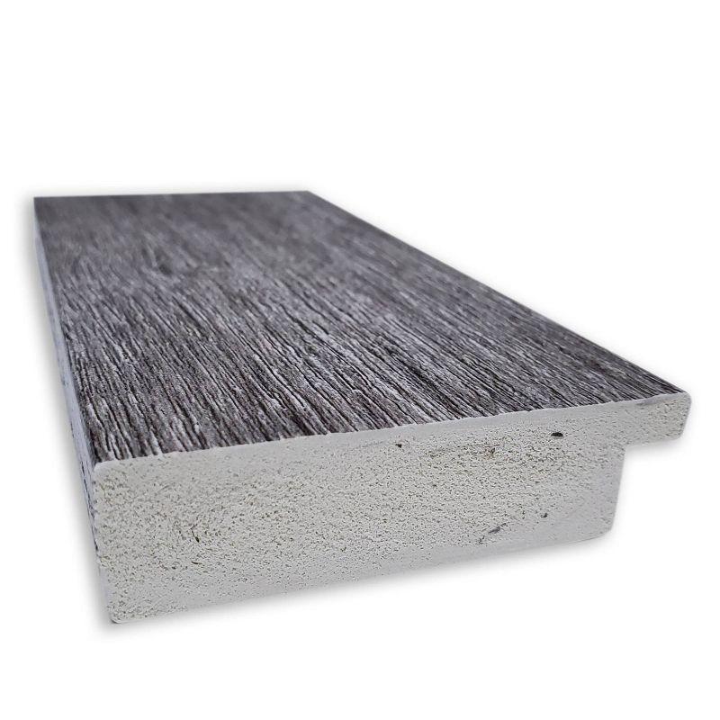 23" x 29" Bark Rustic Framed Bathroom Vanity Wall Mirror Gray - Amanti Art: Beveled, Polystyrene Frame, No Assembly Required