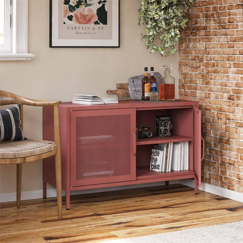 Channing 25.2" Tall Steel 2 - Door Accent Cabinet