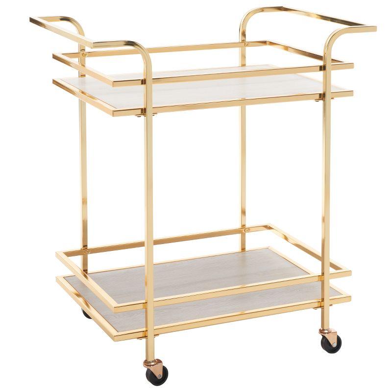 Lameris 2 Tier Bar Cart With Handle - Safavieh