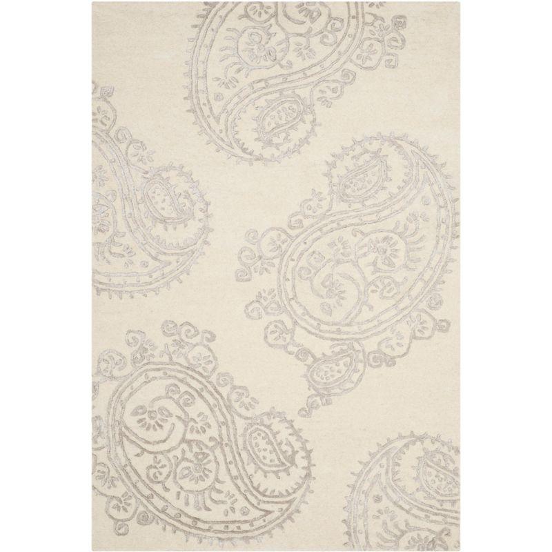 Bella BEL153 Hand Tufted Area Rug - Ivory/Beige - 4'x6' - Safavieh.
