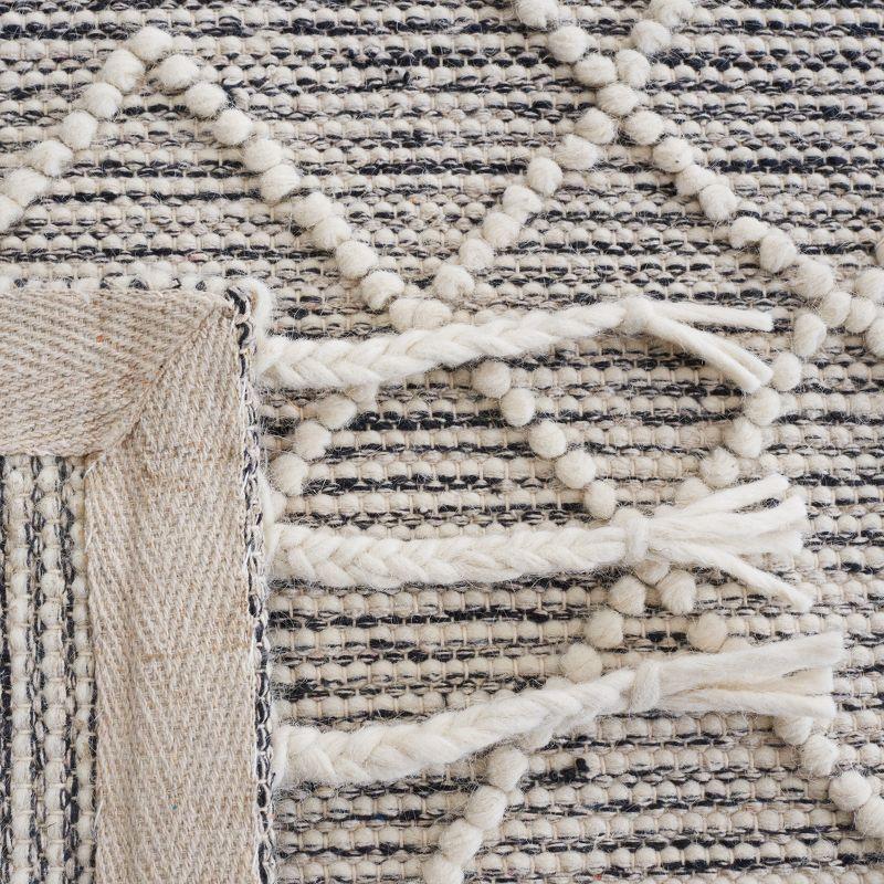 Natura NAT339 Hand Woven Runner Rug - Ivory/Black - 2'3"x9' - Safavieh.