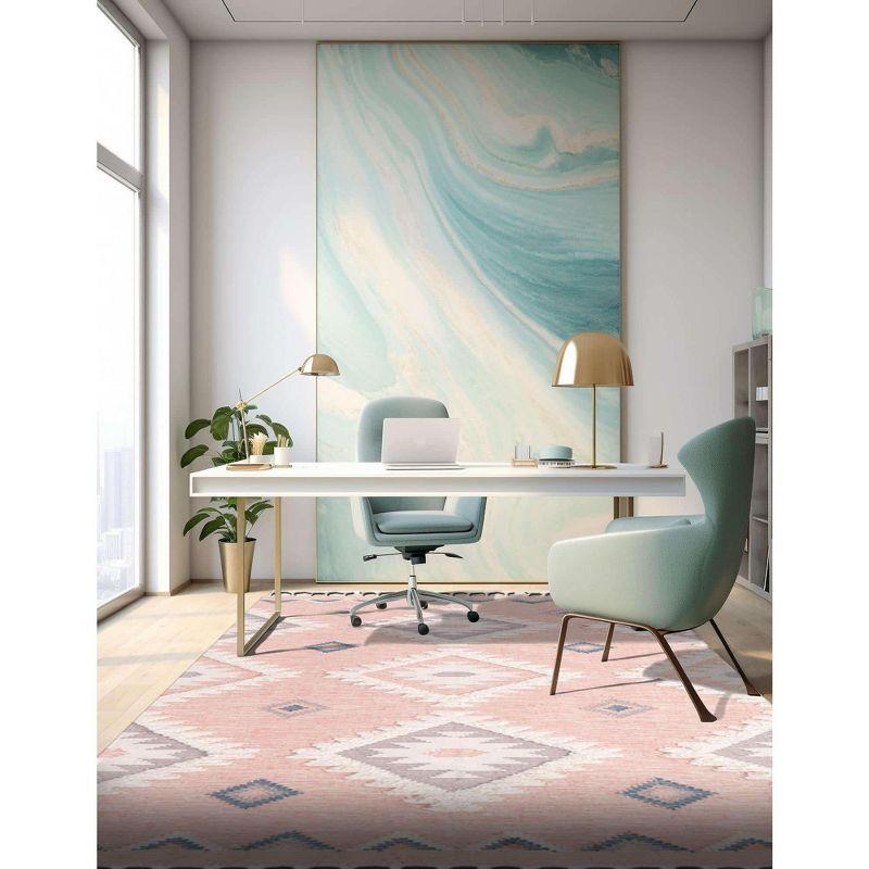 Unique Loom 5' 1 x 8' 0 Mesa Papago Pink Area Rug