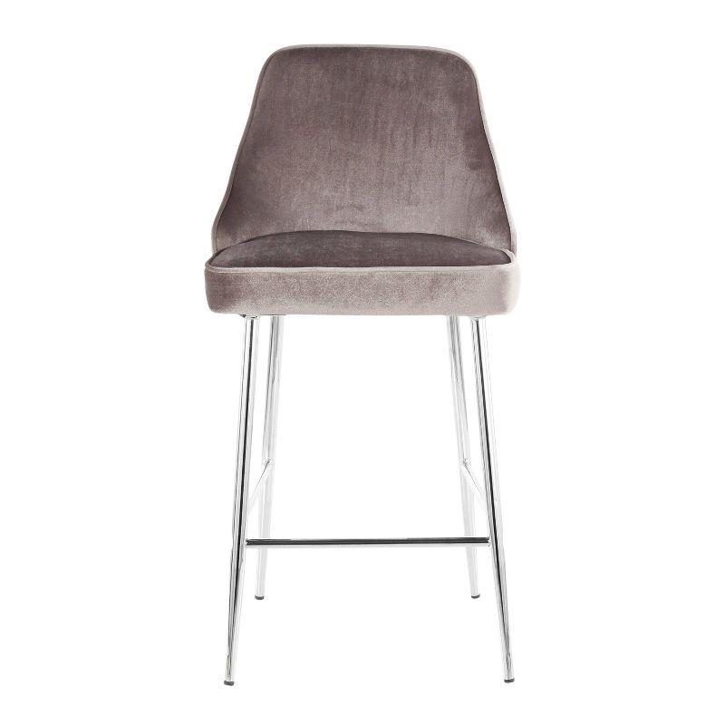 Wenty Upholstered Counter Stool with Metal Frame (Set of 2)