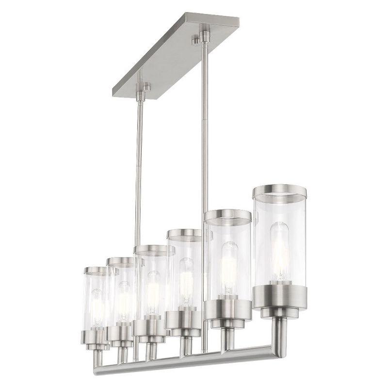 Livex Lighting Hillcrest 6 - Light Chandelier in  Brushed Nickel