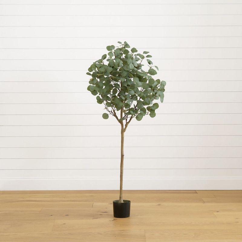 Nearly Natural 5-ft Artificial Eucalyptus Tree