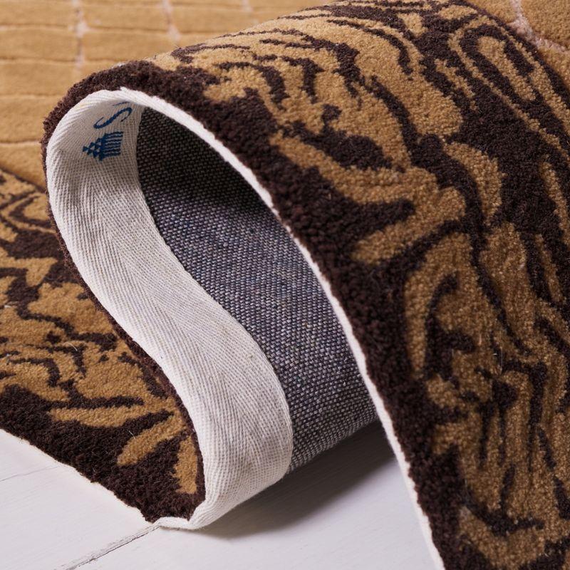 Total Performance Harrison TLP755 Hand Hooked Indoor Runner Rug - Ivory/Chocolate - 2'3"x9' - Safavieh