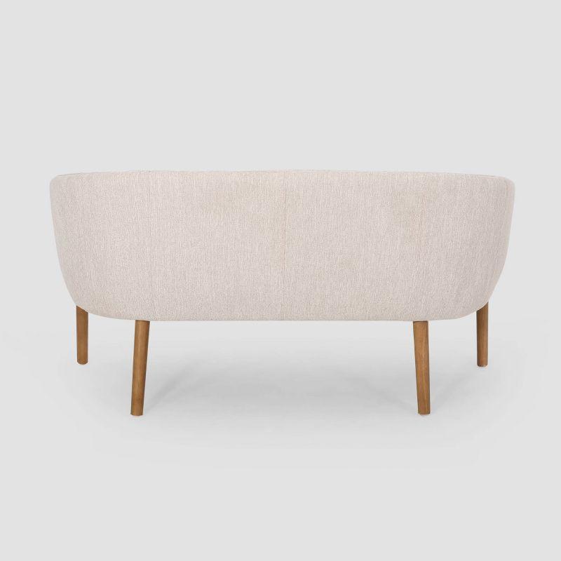 Galena Mid-Century Loveseat Beige - Christopher Knight Home