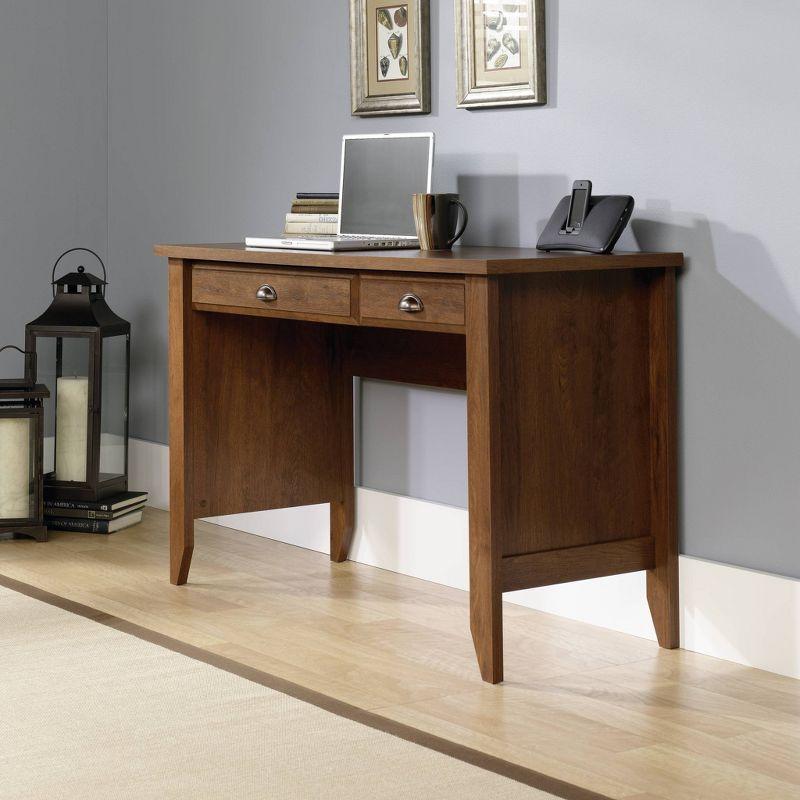 White Wood Computer Desk with Drawer and Keyboard Tray