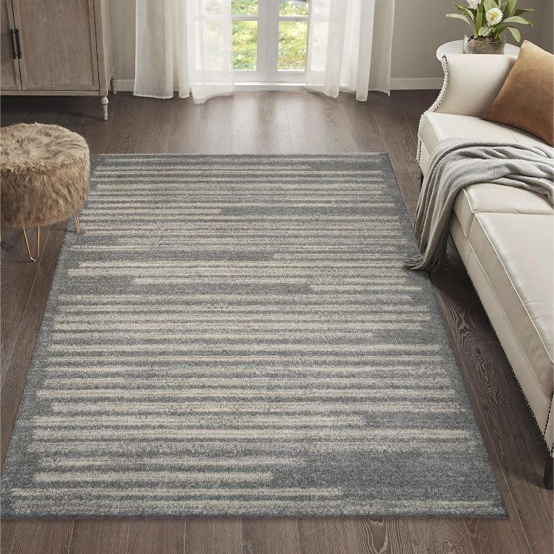 Khalil Modern Berber Stripe Indoor Area Rug - JONATHAN Y