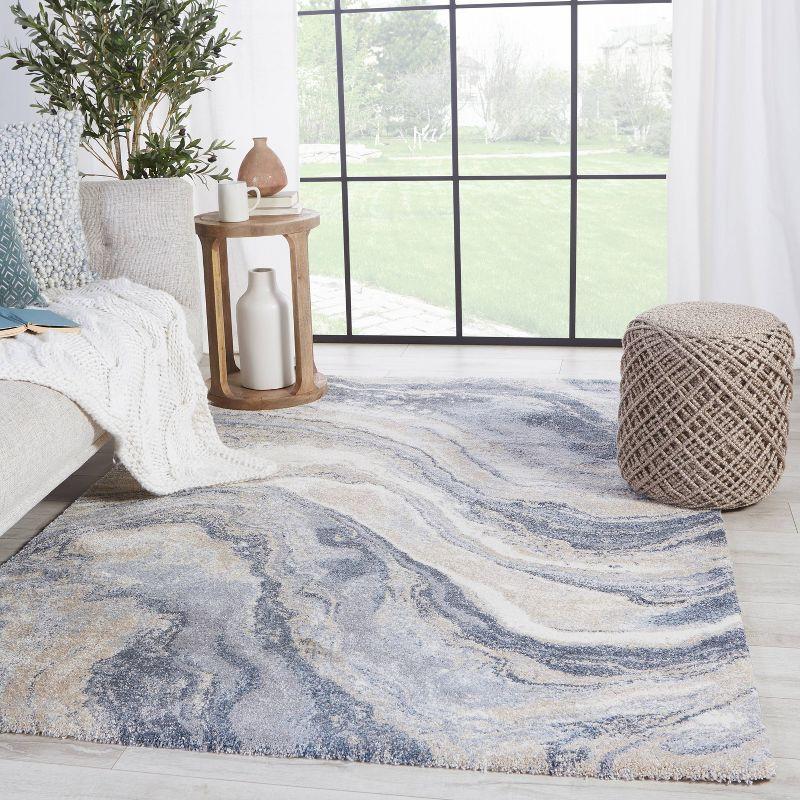 Vibe by Orion Abstract Area Rug Blue/Light Gray - Jaipur Living