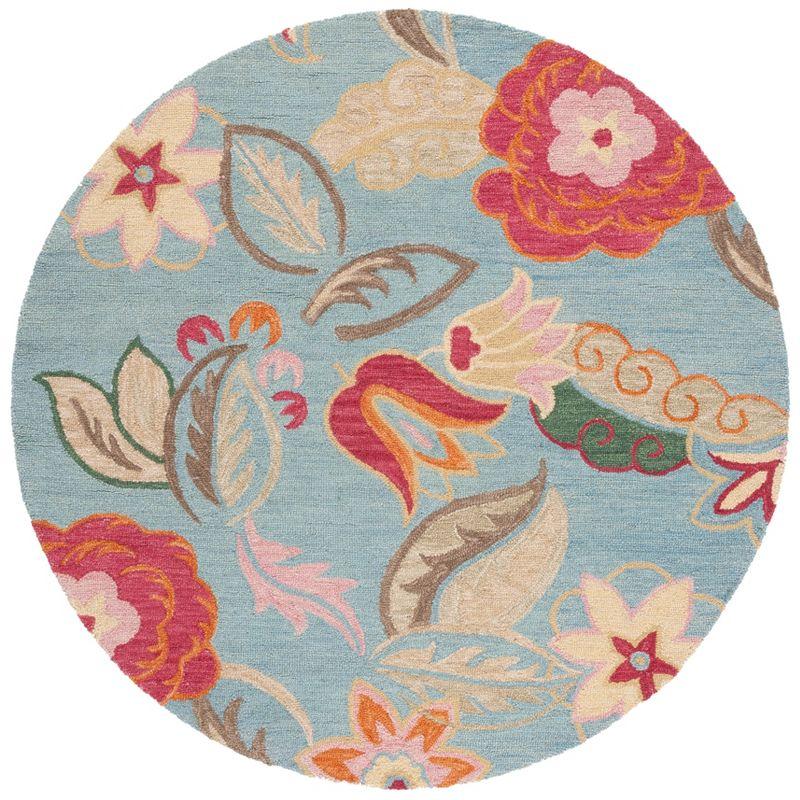 Emrick Hand Hooked Wool Floral Rug