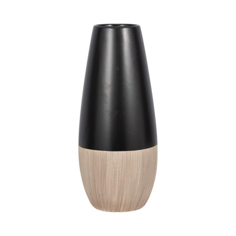 Sagebrook Home Ceramic Vase Contemporary Two Tone Decorative Table Accent