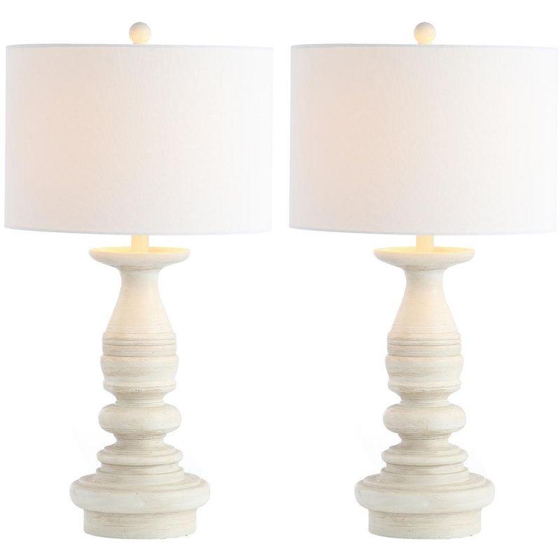 Jareth Table Lamp (Set of 2) - White Wash - Safavieh.