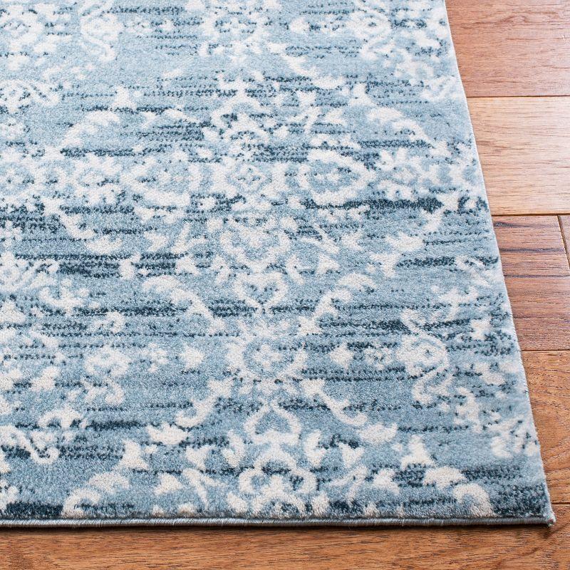 Martha Stewart Isabella - MSR0953 - Indoor Power Loomed Area Rugs - Denim Blue/Ivory - 4'x6'