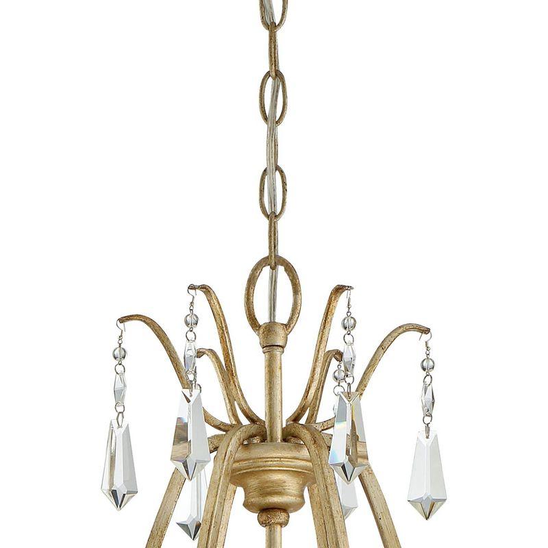 Minka Lavery Aged Brio Gold Chandelier 26 3/4" Wide French Clear Crystal 6-Light Fixture for Dining Room House Kitchen Entryway