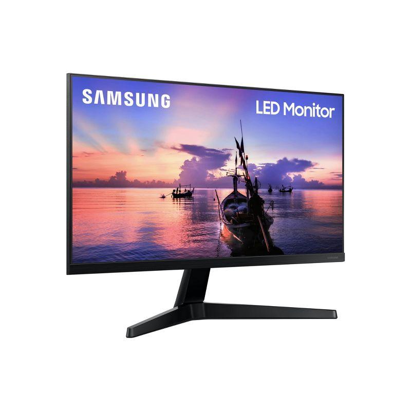 Samsung 24" FHD IPS Computer Monitor, AMD FreeSync,  HDMI & VGA (T350 Series) - Dark Blue/Gray