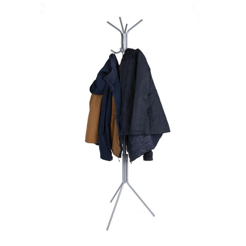 Mind Reader Mind Reader Coat Rack, Hall Tree, Freestanding, Coat Tree, Hat, Jacket, Purse, Metal, 14.75"L x 16.5"W x 69"H