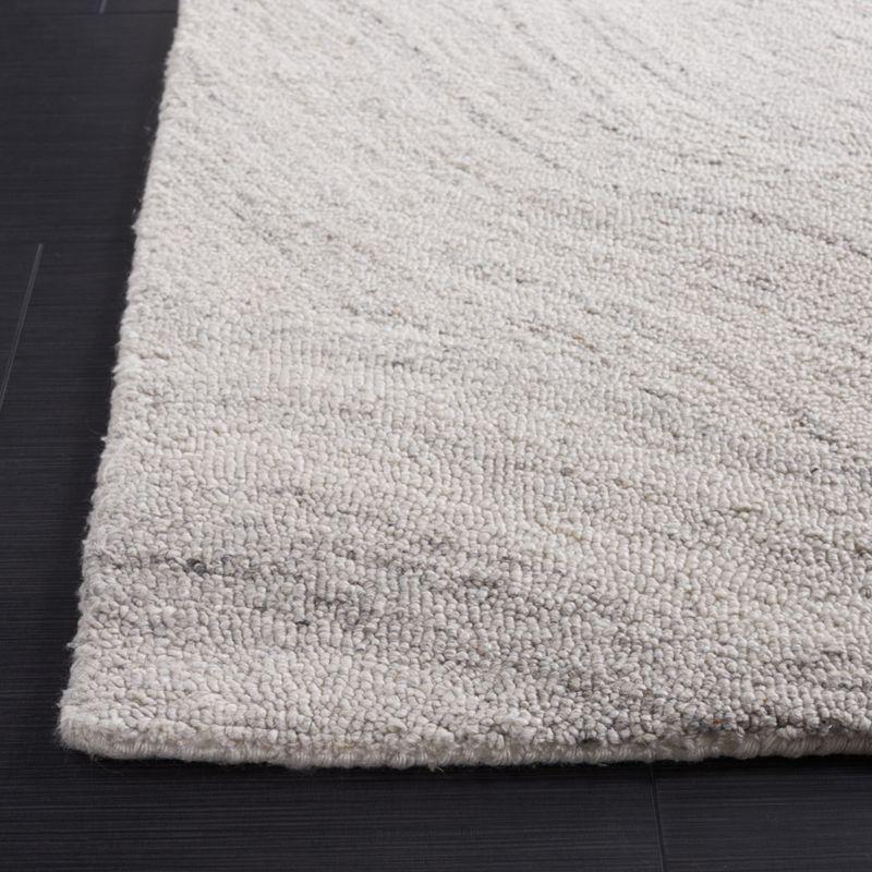 Abstract ABT148 Handmade Indoor Area Rug - Light Gray/Beige - 6'x6' - Safavieh