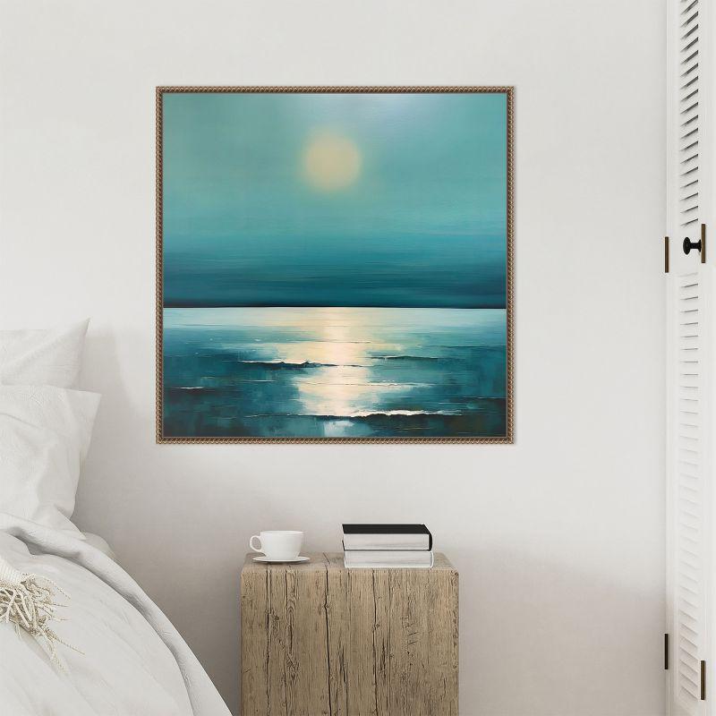 Amanti Art Blue Ocean Sunrise by Irena Orlov Framed Canvas Wall Art