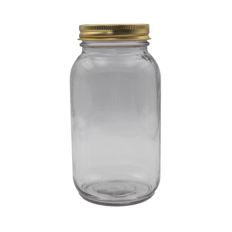 Anchor Hocking Regular Mouth Canning Jar - Case of 12 - 1 qt