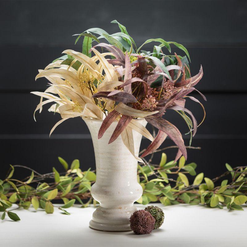 Sullivans Ceramic Urn Vase 10"H Off-White