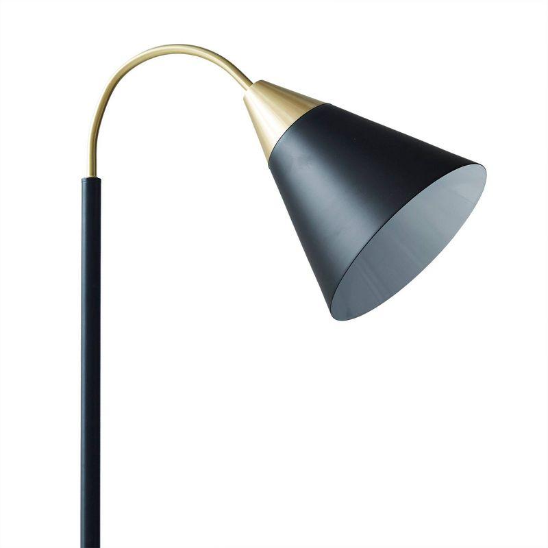 Beacon Arched Floor Lamp Matte Black - Ink+Ivy