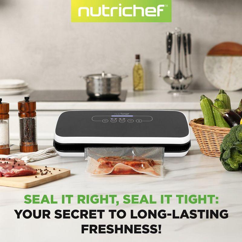 NutriChef Automatic Food Vacuum Sealer w/ Starter Kit