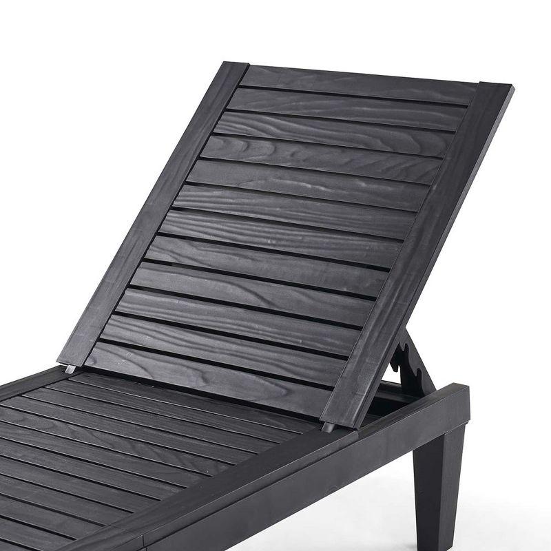 Nestl Waterproof, Lightweight, and Adjustable Outdoor Polyresin Chaise Lounge Set for Patio