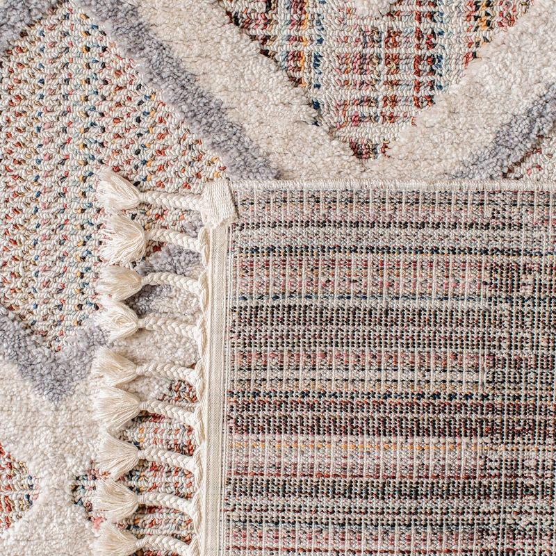 Marrakesh MRK523 Power Loomed Area Rug - Grey/Multi - 6'7"x6'7" - Safavieh.