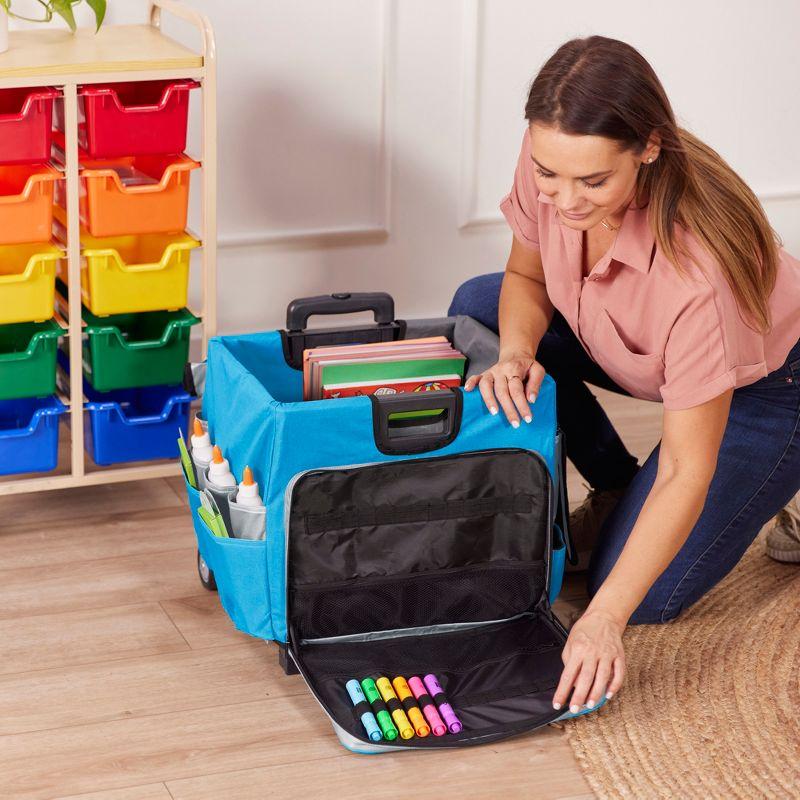 ECR4Kids MemoryStor Universal Rolling Cart and Organizer Bag Set