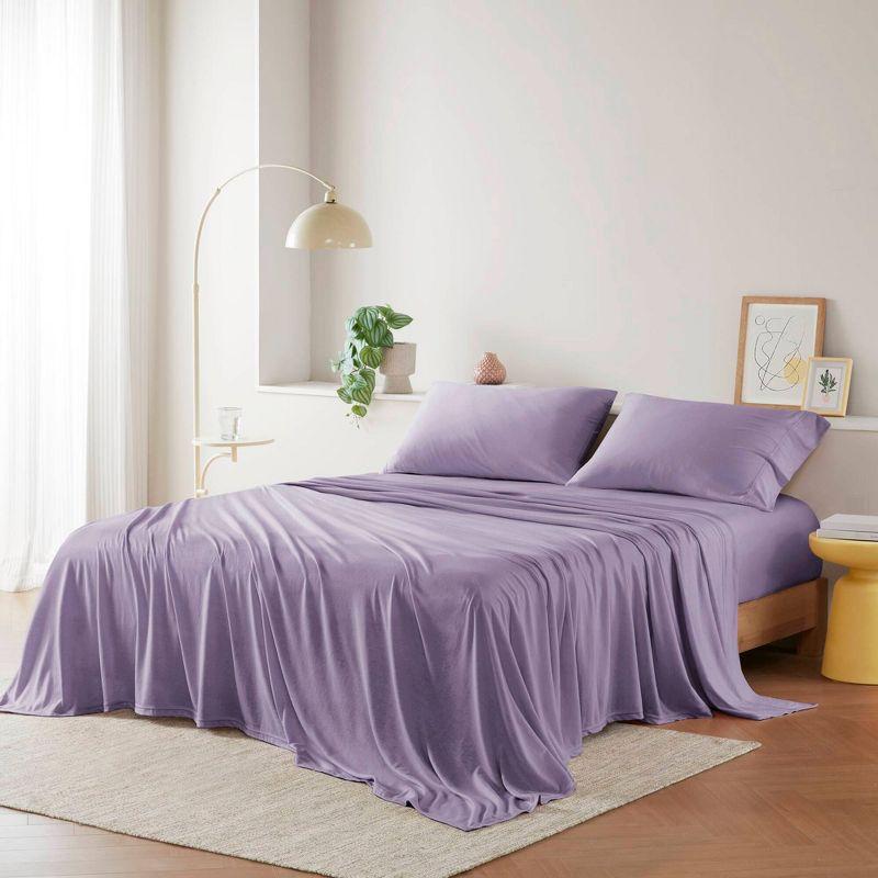 Cotton Blend Jersey Knit All Season Sheet Set