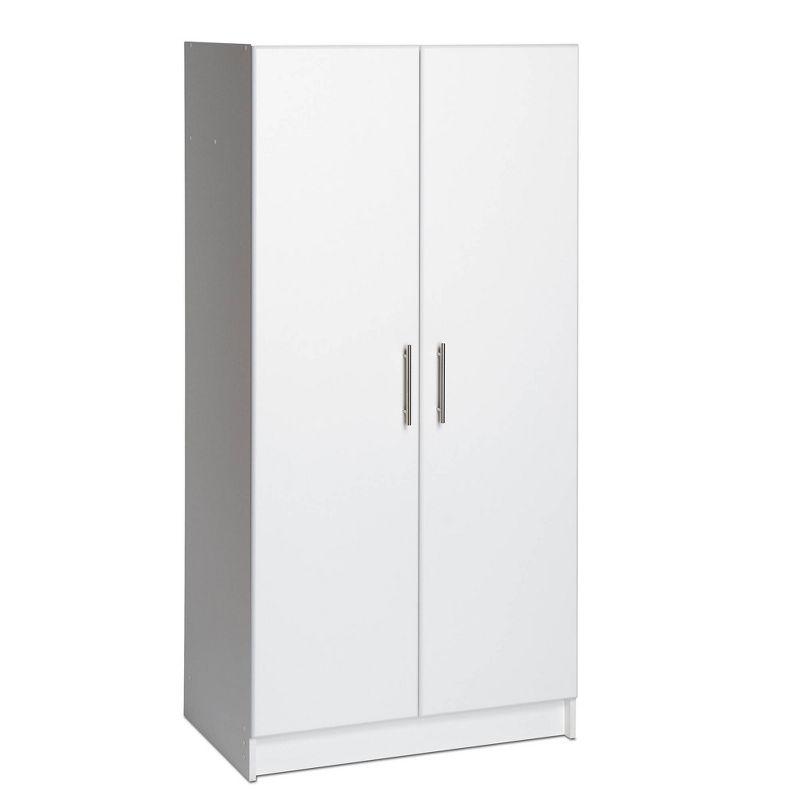 112" Elite with 9 Storage Cabinet Set White - Prepac: Laminated Composite Wood, Adjustable Shelves