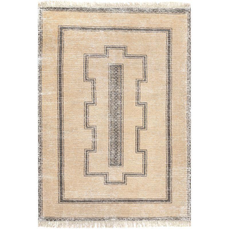 Arvin Olano x Rugs USA Ginger Cotton-Blend Beige Area Rug