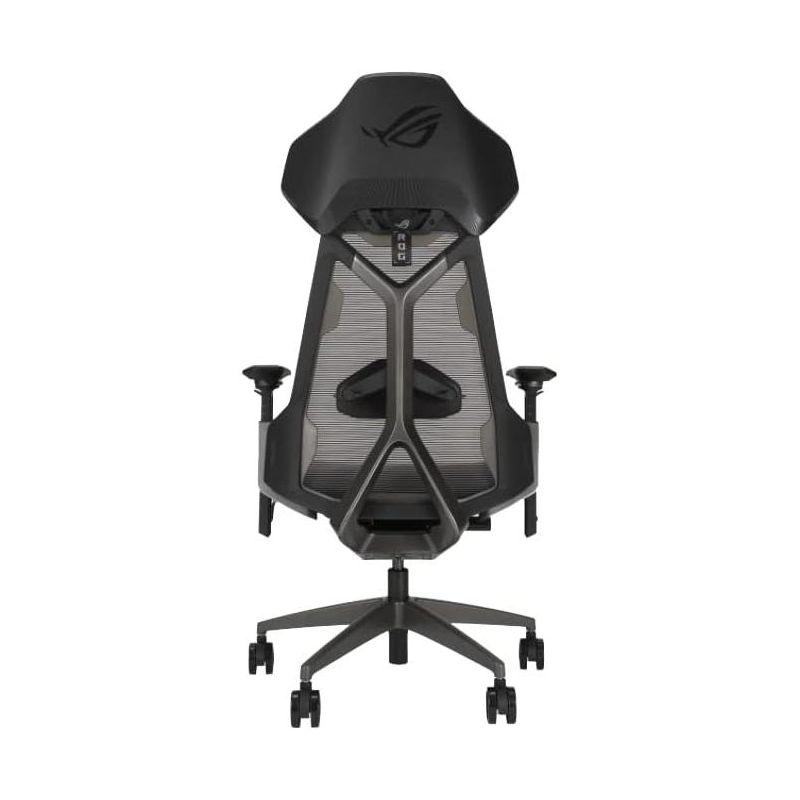 ASUS ROG Destrier Ergo Gaming Chair, Futuristic Cyborg Aesthetic, Versatile Seat Adjustments, Mobile Gaming Arm Support Mode, Acoustic Panel