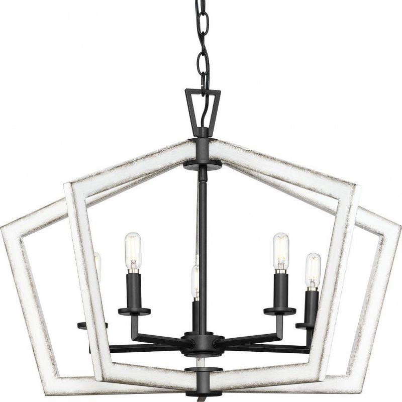 6 - Light Dimmable Geometric Chandelier