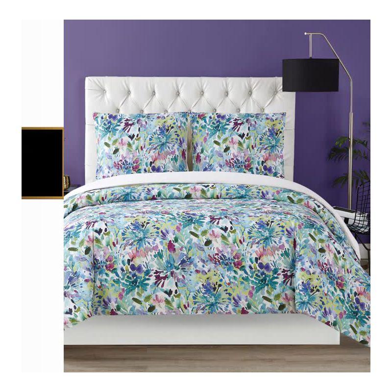 Christian Siriano Christian Siriano NY® Dahlia Duvet Cover Set – Bold Floral Print & Vibrant Color