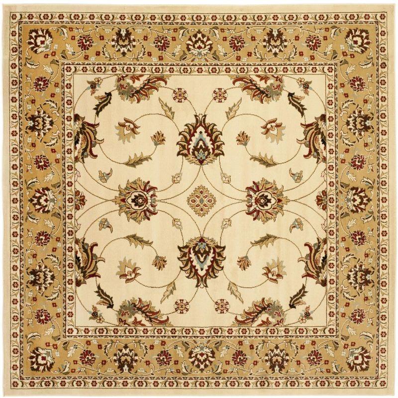 Lyndhurst LNH553 Power Loomed Area Rug - Ivory/Beige - 6'7"x6'7" - Safavieh