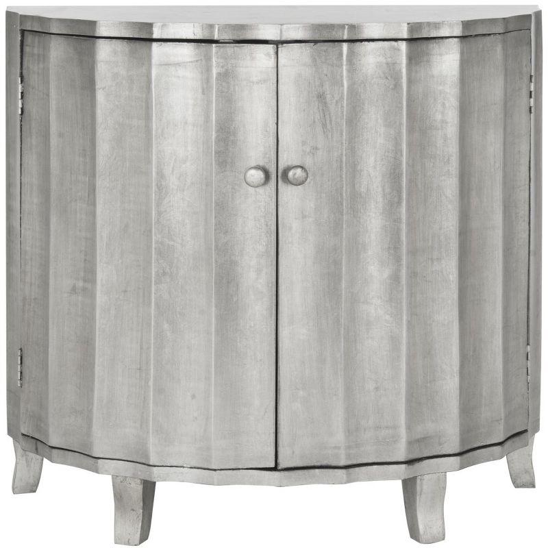 Rutherford Demilune Cabinet - AMH1516 - Silver - Safavieh Couture