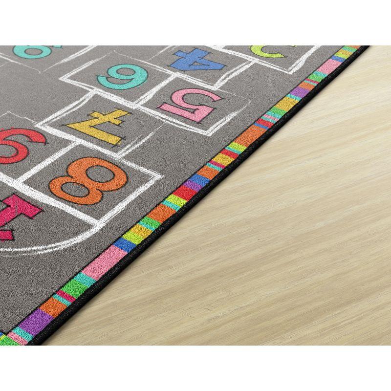 Flagship Carpets Hopscotch Rainbow Numbers Children's Area Rug, 3' x 5'