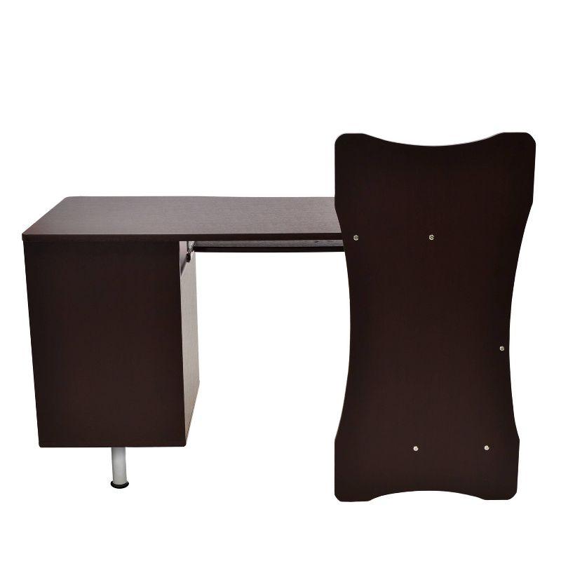 Stylish Computer Desk with Storage Brown - Techni Mobili