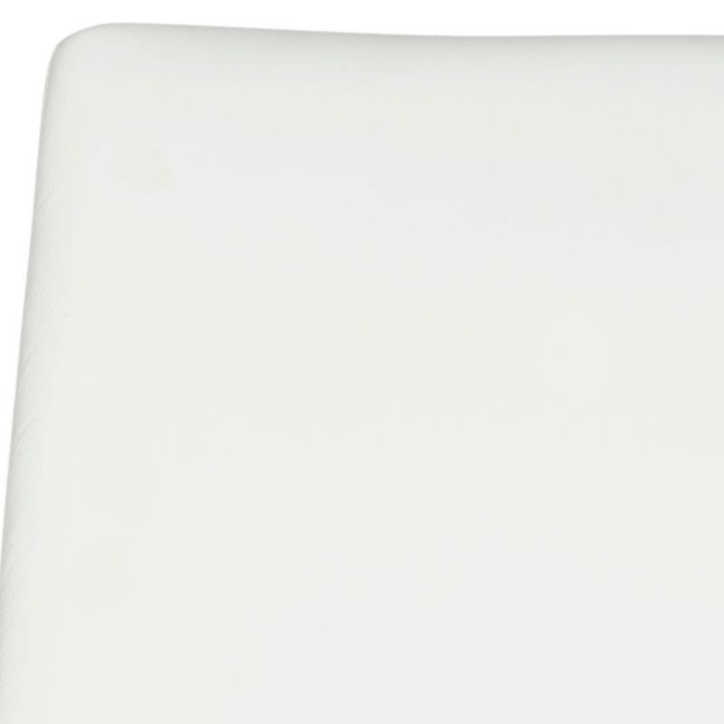 Summerset 19" H Leather Side Chair (Set of 2) - FOX2014 - White - Safavieh Couture